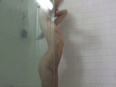 Olivia Teenaged showering